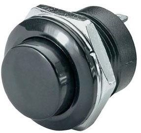 Tlačidlo R13-507 OFF-(ON) 250V/3A do otvoru 16mm čierne