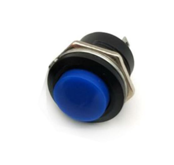 Tlačidlo R13-507 OFF-(ON) 250V/3A do otvoru 16mm tmavo modré