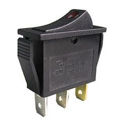 Vypínač kolískový IRS-101E-1C, OFF-ON 1pol.250V/10A, presvetlený