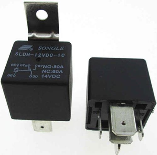 Relé auto Songle SLDH-12VDC 12V/80A