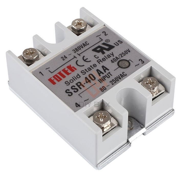 Bezkontaktné relé SSR-40AA, 24-380VAC