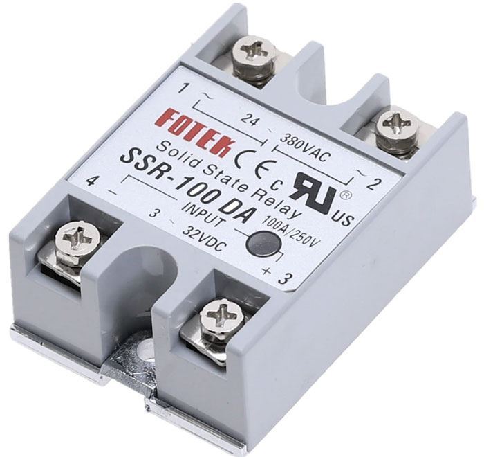 Bezkontaktné relé SSR-100DA, 24-380VAC