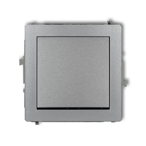 Vypínač č.1 pod omietku, strieborný metalický, DECO Karlik