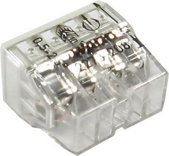 Svorka Wago 2273-208, 0,5 - 2,5 mm2, 8-pólová, transparentná/biela