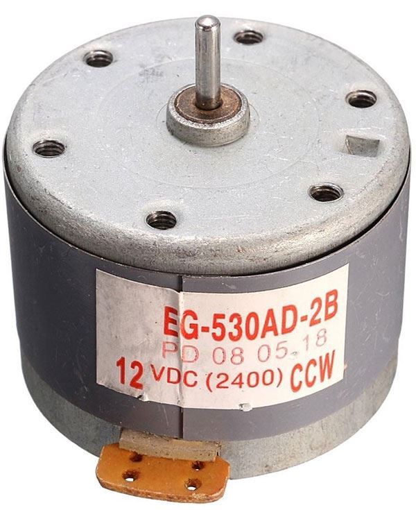 Motorček EG-530AD 12V ľavotočivý