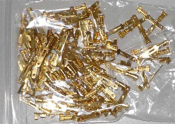 Faston-konektor 2,8mm neizolovaný, kábel do 1mm2, balenie 100ks