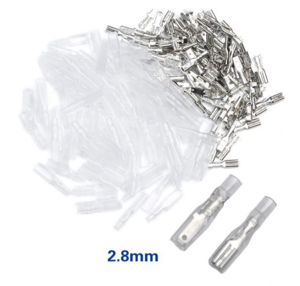Fastony, zdierky a krytky 2,8mm - sada 300ks