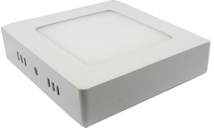 Podhľadové svetlo LED 6W, 120x120mm, biele, 230V/6W, prisadené