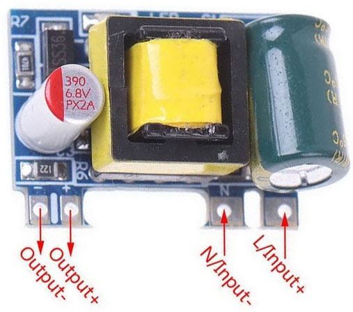 Napájací zdroj-modul WX-DC12003 230V/5V 700mA