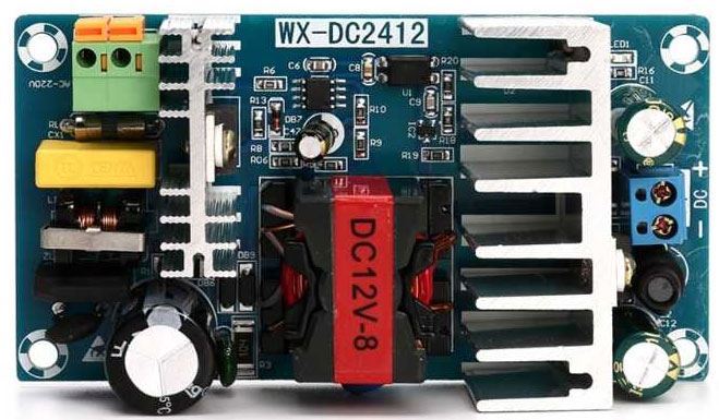 Napájací zdroj-modul WX-DC2412 100-265VAC/12VDC 8A