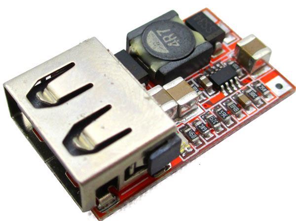 Napájací modul, step-down menič 5V/3A, 1x USB