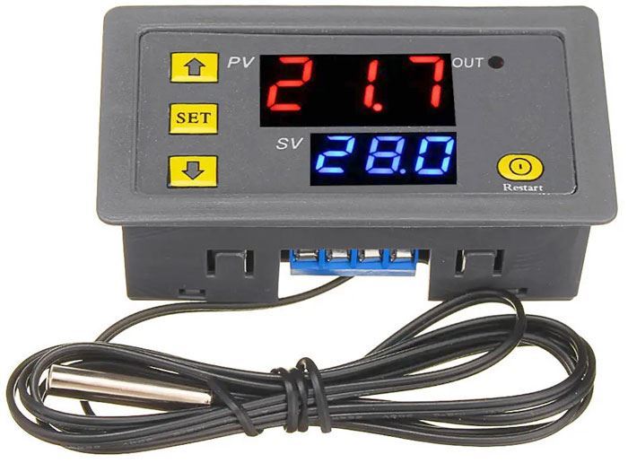 Digitálny termostat W3230, -50 až 110 ° C, napájanie 12VDC