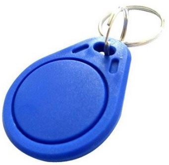 RFID prístupový čip 13,56MHz, prívesok, modrý