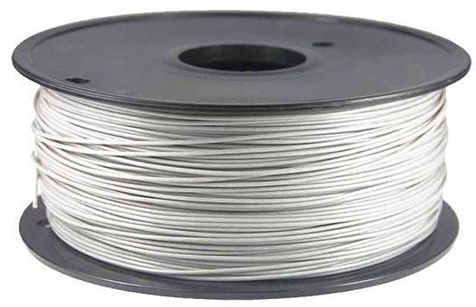 Tlačová struna 1,75mm biela, materiál ABS, cievka 1kg /3D tlač/