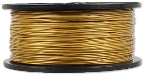 Tlačová struna 1,75mm zlatá, materiál ABS, cievka 1kg /3D tlač/