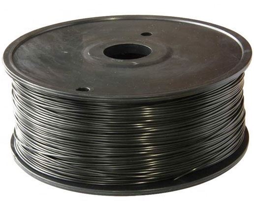 Tlačová struna 1,75mm čierna, materiál PLA, cievka 1kg /3D tlač/