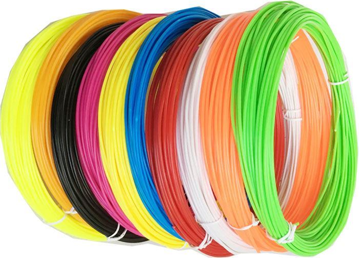 Tlačová struna 1,75mm 10 farieb po 10m, materiál ABS, /3D tlač/
