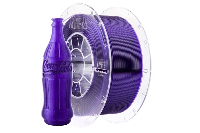 Tlačová struna Swift PET-G fialová - sklo, Print-Me, 1,75 mm, 1kg