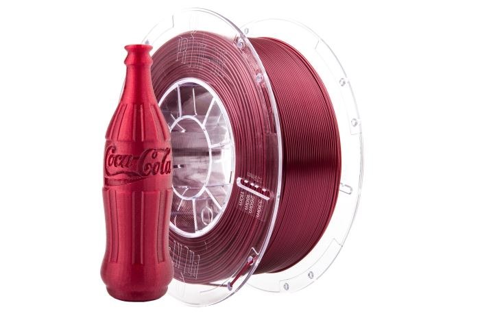 Tlačová struna Swift PET-G červená - cherry red, Print-Me, 1,75 mm 1kg