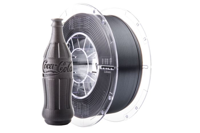 Tlačová struna Swift PET-G čierna - black mirror, Print-Me, 1,75 mm 1kg