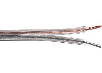 Dvojlinka 2x0,75mm2 CU,18AWG, priehľadná