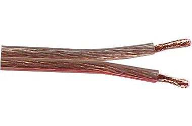 Dvojlinka 2x2,5mm2 CU,13AWG, priehľadná