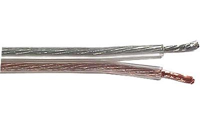 Dvojlinka 2x2mm2 CU, 14AWG, priehľadná
