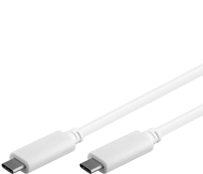Kábel USB 3.1 konektor USB C/USB-C, 1m biely