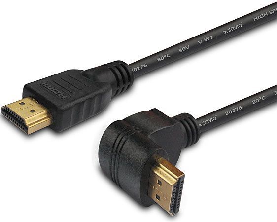 Kábel HDMI(A)-HDMI(A) uhlový 1,5m Savio CL-04