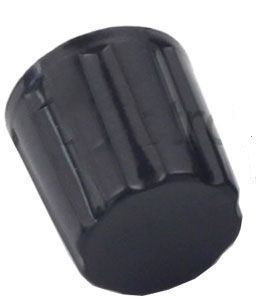 Prístrojový gombík K16-2 19x16mm, hriadeľ 4mm, čierny