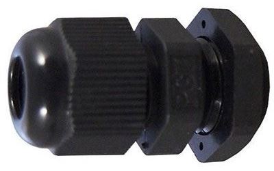 Káblová priechodka PG-7 pre kábel 3,5-6,5mm čierna