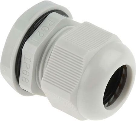 Káblová priechodka PG-21 pre kábel 13-18mm biela