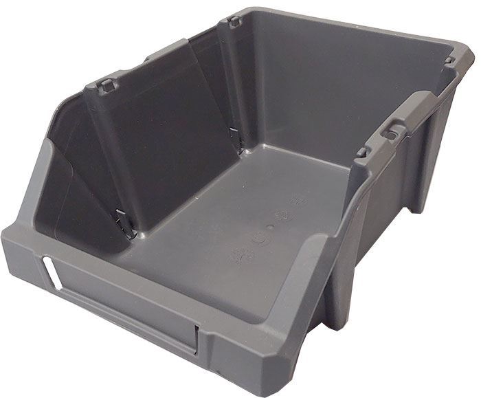 Stohovacia debna plastová KPA25, 184x304x129mm, sivá