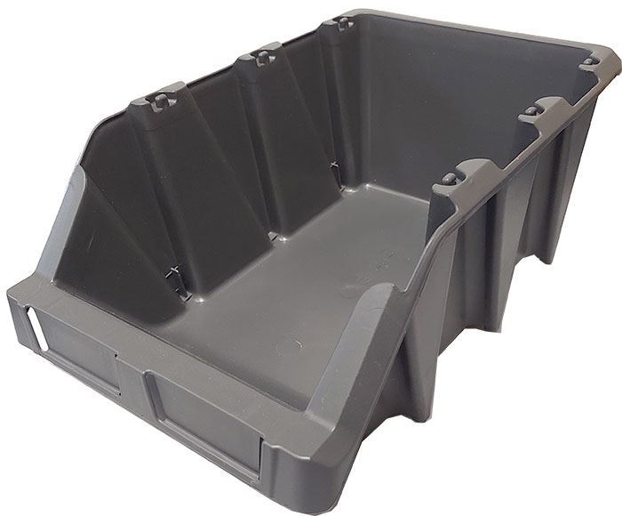 Stohovacia debna plastová KPA30, 220x355x150mm, sivá