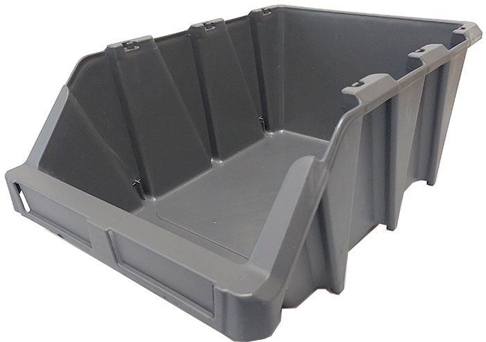 Stohovacia debna plastová KPA35, 265x420x168mm, sivá