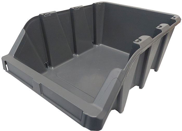 Stohovacia debna plastová KPA40, 314x497x190mm, sivá