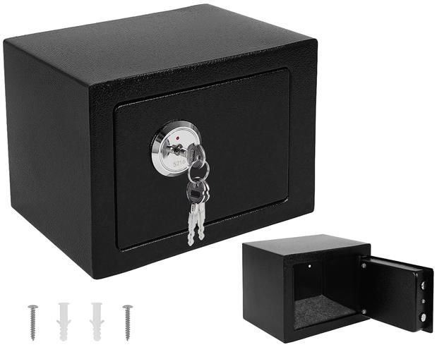 Trezor s mechanickým zámkom 230x170x170mm čierna