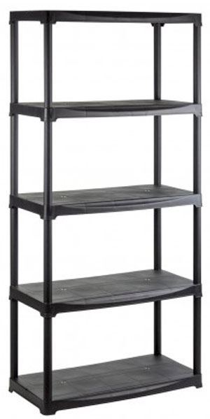 Regál T80/5 176x80x40cm plastový, nosnosť 5x30kg