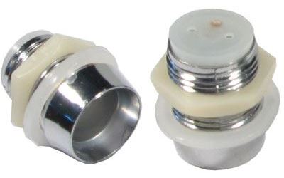 Objímka LED 10mm PLH-10, pochrómovaný plast ABS