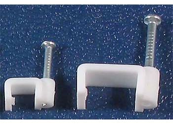 Káblová príchytka plochá 12x6,1mm biela
