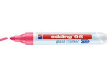Popisovač na sklo ružový EDDING 95