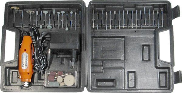 Minivŕtačka KMD02-60 12V 12000 otáčok s veľkým príslušenstvom