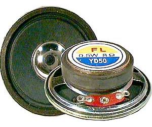 Repro 50mm YD50-1, papier, 8ohm/0,5W