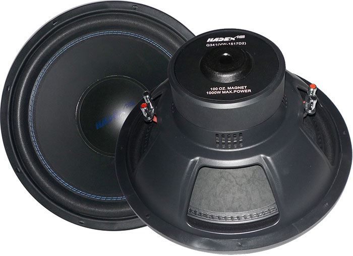 Repro 380mm -15” subbasový duálny 2x2ohm 300W RMS