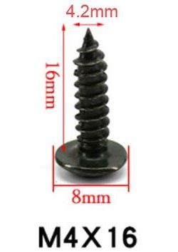 Skrutka M4x16, balenie 0,5kg, cca 260ks