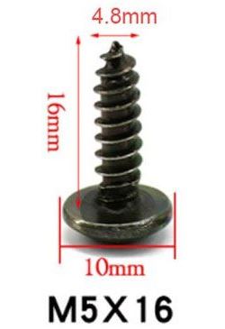 Skrutka M5x16, balenie 0,5kg, cca 250ks