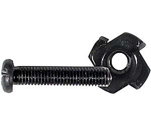 Skrutka M5x25mm čierna so samoreznou maticou
