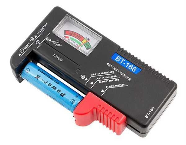 Tester batérií - BT-168, R3, R6, R20, R14, 9V