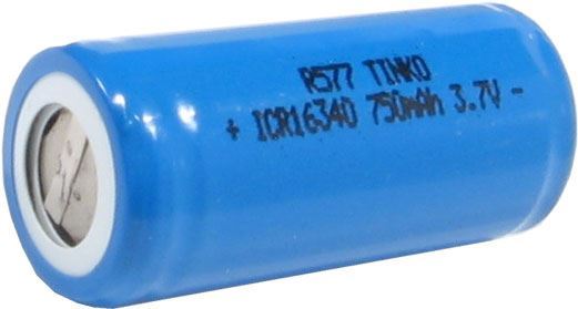 Nabíjací článok Li-Ion ICR16340 (RCR123) 3,6V/750mAh TINKO