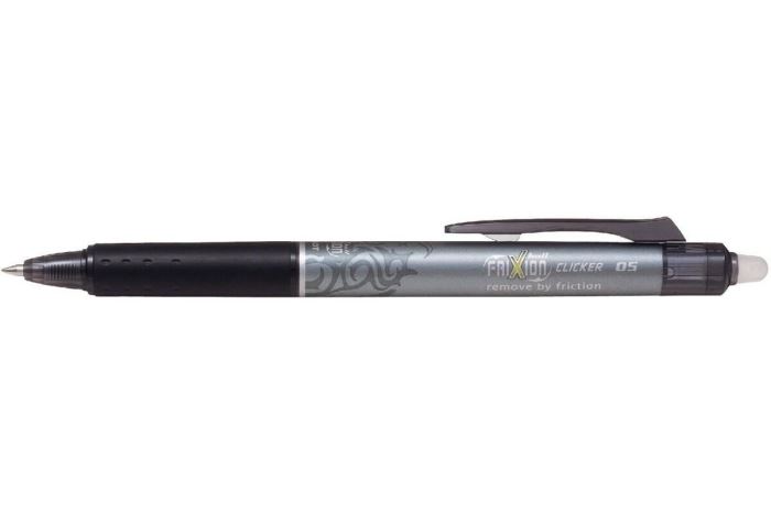 Gélové pero Pilot Frixion Clicker, gumovacie, 0,5 mm, čierne